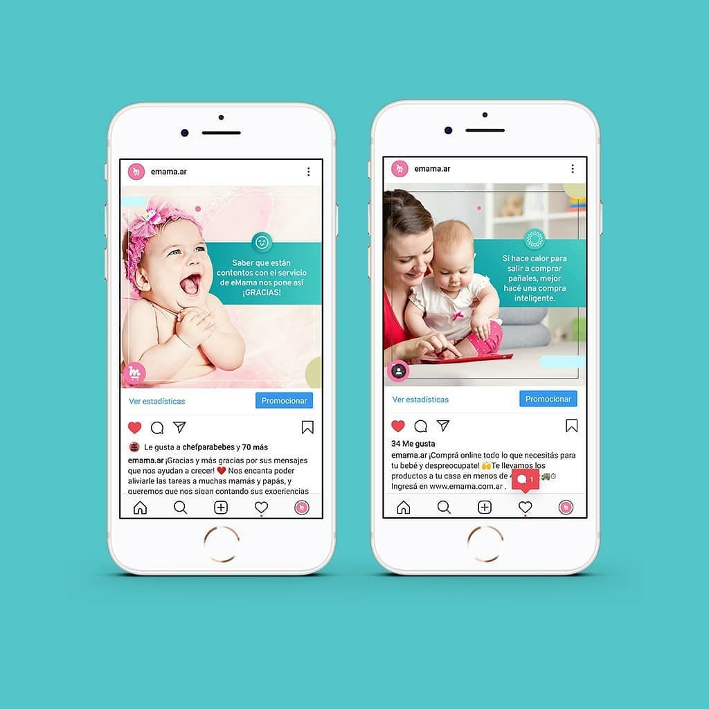 Publicación de Emama en redes sociales