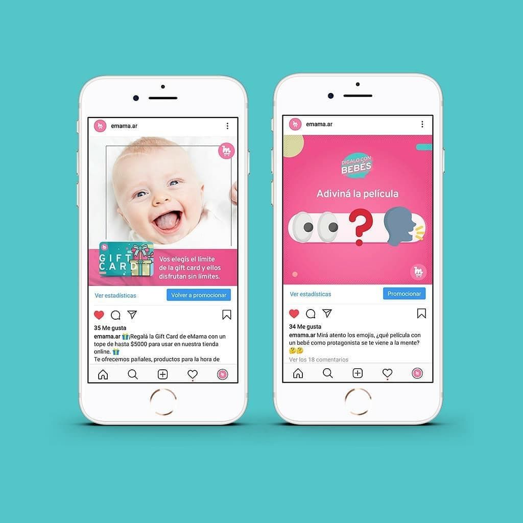 Publicación de Emama en redes sociales